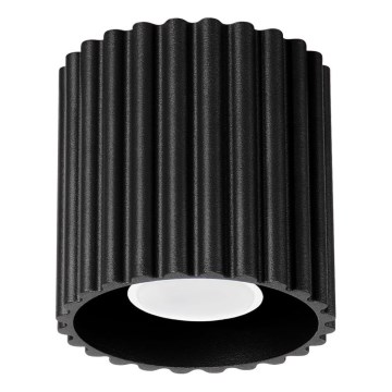 Točkovno svetilo AURA 1xGU10/10W/230V, premer 10 cm, črne barve