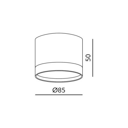 Točkovno svetilo OH12S 1xGX53/35W/230V 5 cm belo
