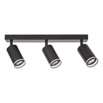 Točkovno svetilo PIPE 3xGU10/10W/230V črno