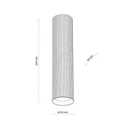 Točkovno svetilo TUNE L 1xGU10/10W/230V 24 cm črno