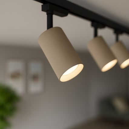 Točkovno svetilo za enofazni tirni sistem PIPE 1xGU10/10W/230V, bež