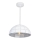 Top Light Apolo 30B - Lestenec na vrvici APOLO 1xE27/40W/230V bela/srebrna