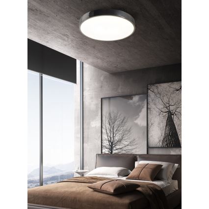 Top Light Kovinski 40CR Daljinski upravljalnik - LED Zatemnitvena stropna svetilka METAL LED/51W/230V sijajni krom + Daljinski upravljalnik