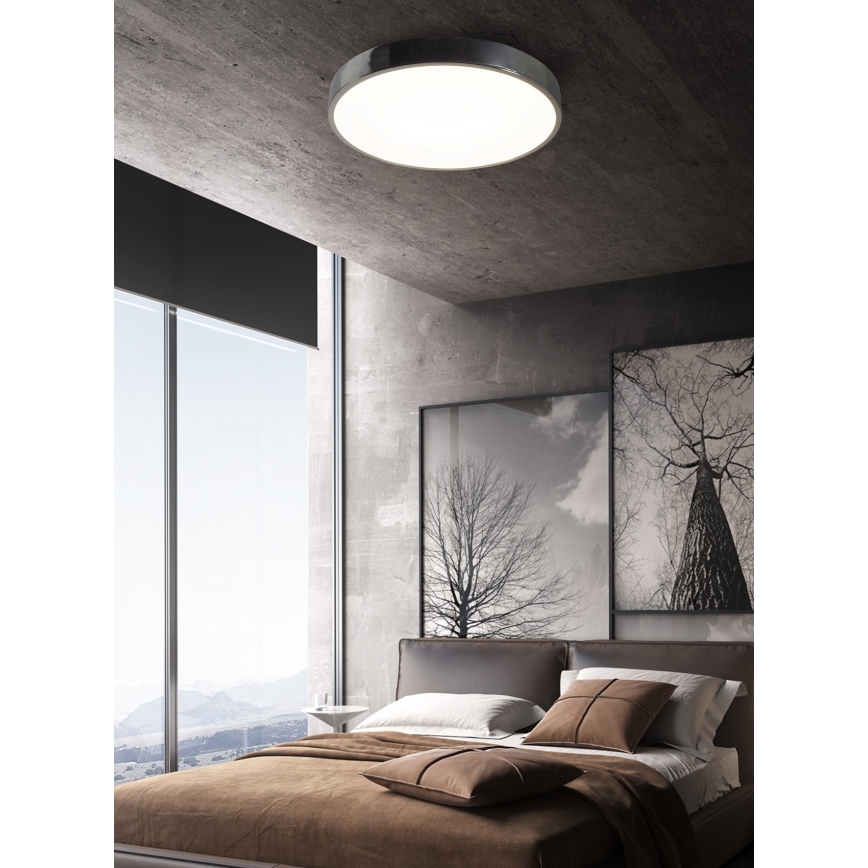 Top Light Kovinski 40CR Daljinski upravljalnik - LED Zatemnitvena stropna svetilka METAL LED/51W/230V sijajni krom + Daljinski upravljalnik
