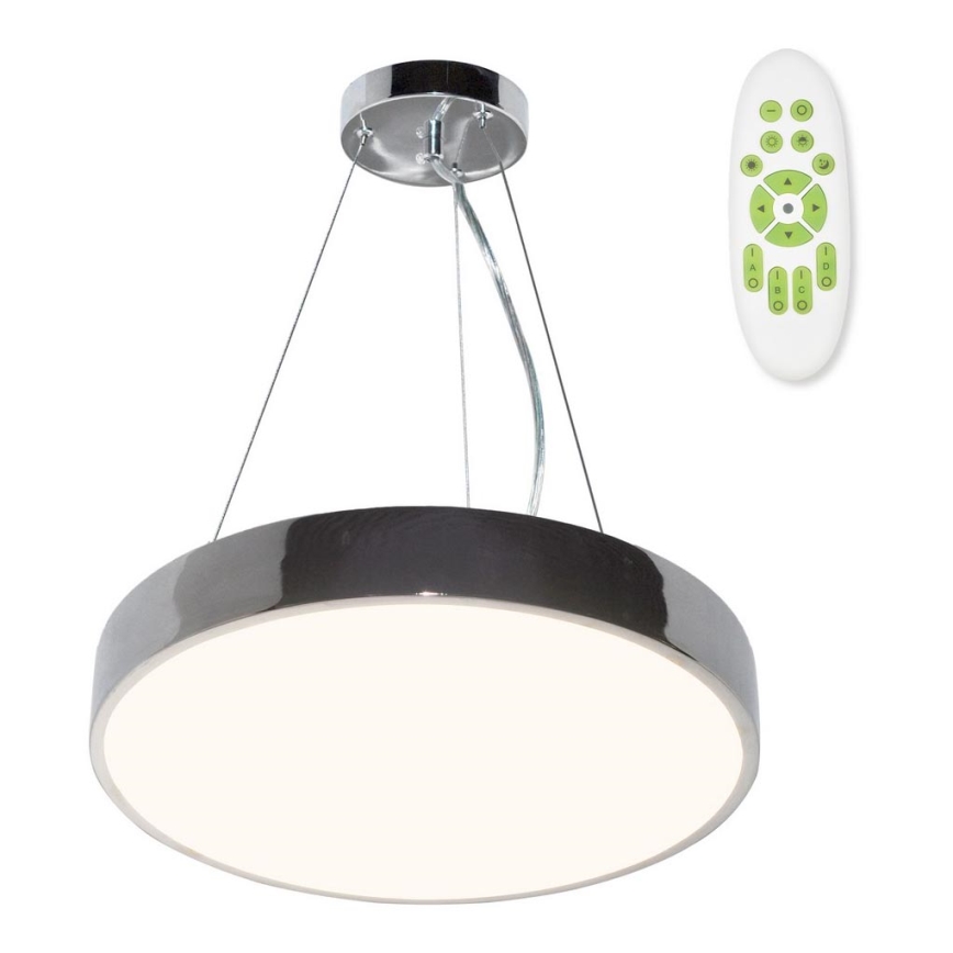Top Light Kovinski 40CRZ Daljinski upravljalnik - LED Zatemnitveni lestenec na vrvici METAL LED/51W/230V sijajni krom + Daljinski upravljalnik
