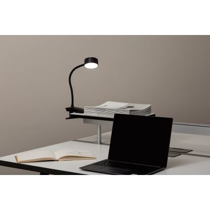 Top Light - LED Dimmabilna dotikova namizna svetilka s klipom BELLA LED/4,8W/5V 3000-6500K crna