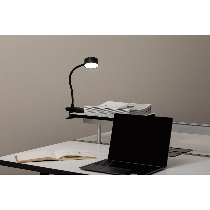Top Light - LED Dimmabilna dotikova namizna svetilka s klipom BELLA LED/4,8W/5V 3000-6500K crna