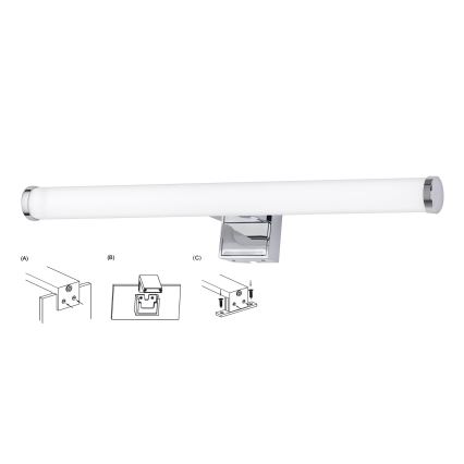 Top Light - LED Kopalniška luč za osvetlitev ogledala OREGON LED/7W/230V 40 cm IP44