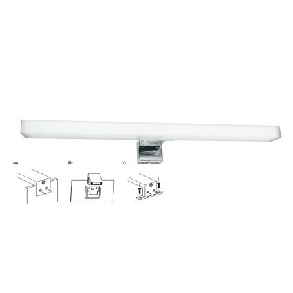 Top Light - LED Kopalniška luč za osvetlitev ogledala OREGON LED/7W/230V 40 cm IP44