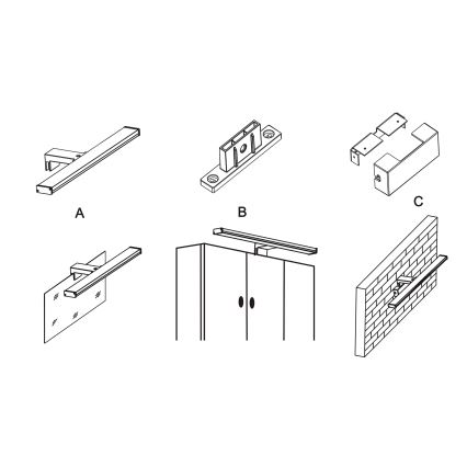 Top Light - LED osvetlitev za kopalno ogledalo TEXAS LED/8W/230V 3000/4000/6500K IP44 40 cm matni krom