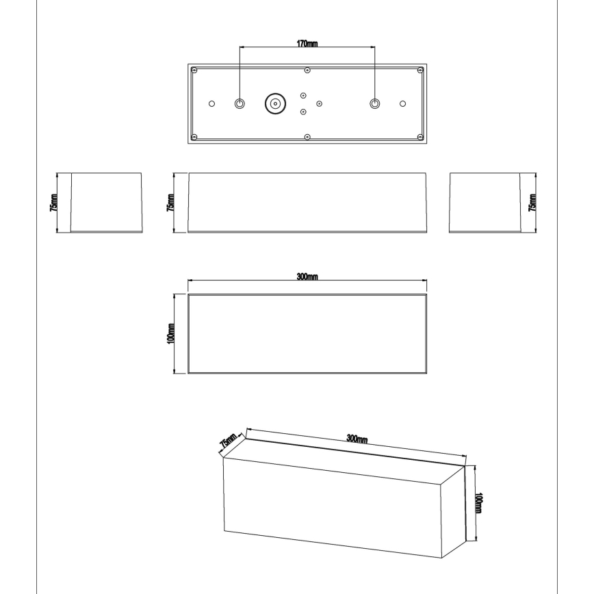 Top Light - LED Kopalniška stenska svetilka BOXTER LED/12W/230V IP65 4000K