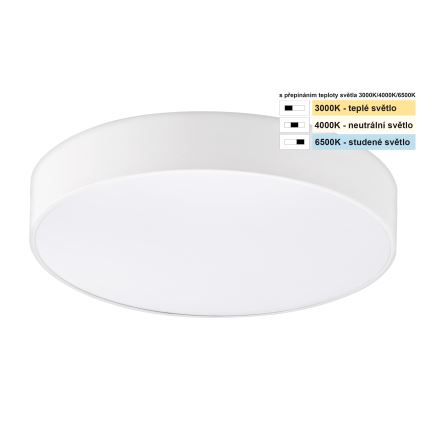 Top Light - LED Kopalniška stropna svetilka PETAL LED/24W/230V IP44 3000/4000/6500K pr. 35 cm bela