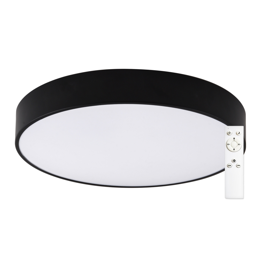 Top Light - LED Kopalniška zatemnitvena stropna svetilka PETAL LED/48W/230V IP44 3000-6500K pr. 48 cm črna + Daljinski upravljalnik