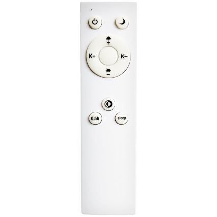 Top Light - LED Kopalniška zatemnitvena stropna svetilka PETAL LED/48W/230V IP44 3000-6500K pr. 48 cm črna + Daljinski upravljalnik