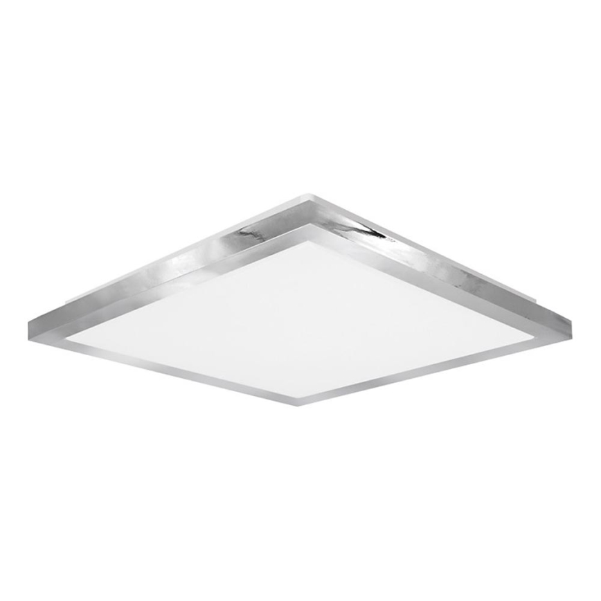 Top Light - LED Kopalniška stropna svetilka SILVER LED/10W/230V IP44 3000/4000/6500K 28x28 cm mat krom