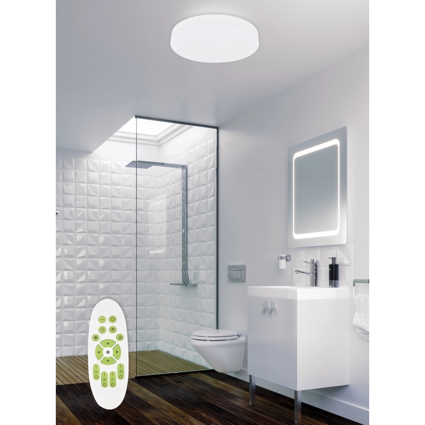Top Light - LED Kopalniška zatemnitvena stropna svetilka TWISTER LED/51W/230V IP44 + Daljinski upravljalnik