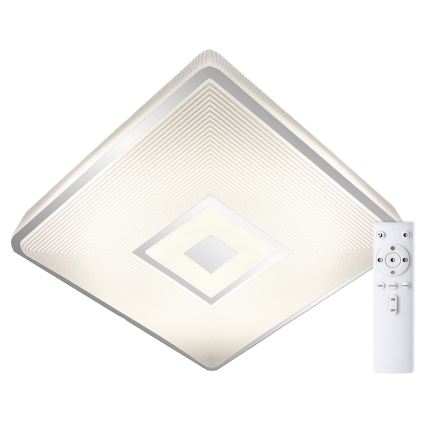 Top Light - LED RGB Zatemnitvena stropna svetilka RAINBOW LED/24W/230V kvadraten + Daljinski upravljalnik