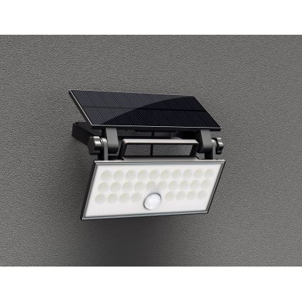 Top Light - LED Solarna stenski reflektor s senzorjem HELEON PRO LED/8W/3,7V IP65 4000K 2600 mAh