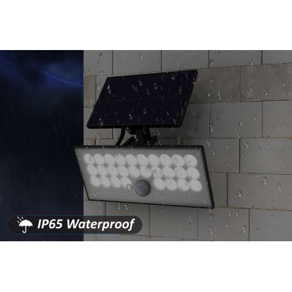 Top Light - LED Solarna stenski reflektor s senzorjem HELEON VARIO LED/8W/3,7V IP65 4000K 2200 mAh + Daljinski upravljalnik