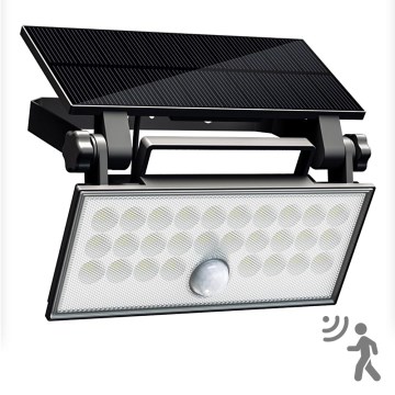 Top Light - LED Solarni stenski reflektor s senzorjem HELEON PRO LED/8W/3,7V IP65 4000K