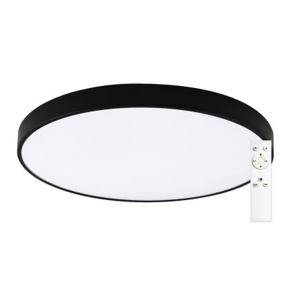 Top Light - LED zatemnljivo kopalniško stropno svetilo PETAL LED/60W/230V 3000-6500K IP44 premer 59 cm črna + z daljinskim upravljalnikom