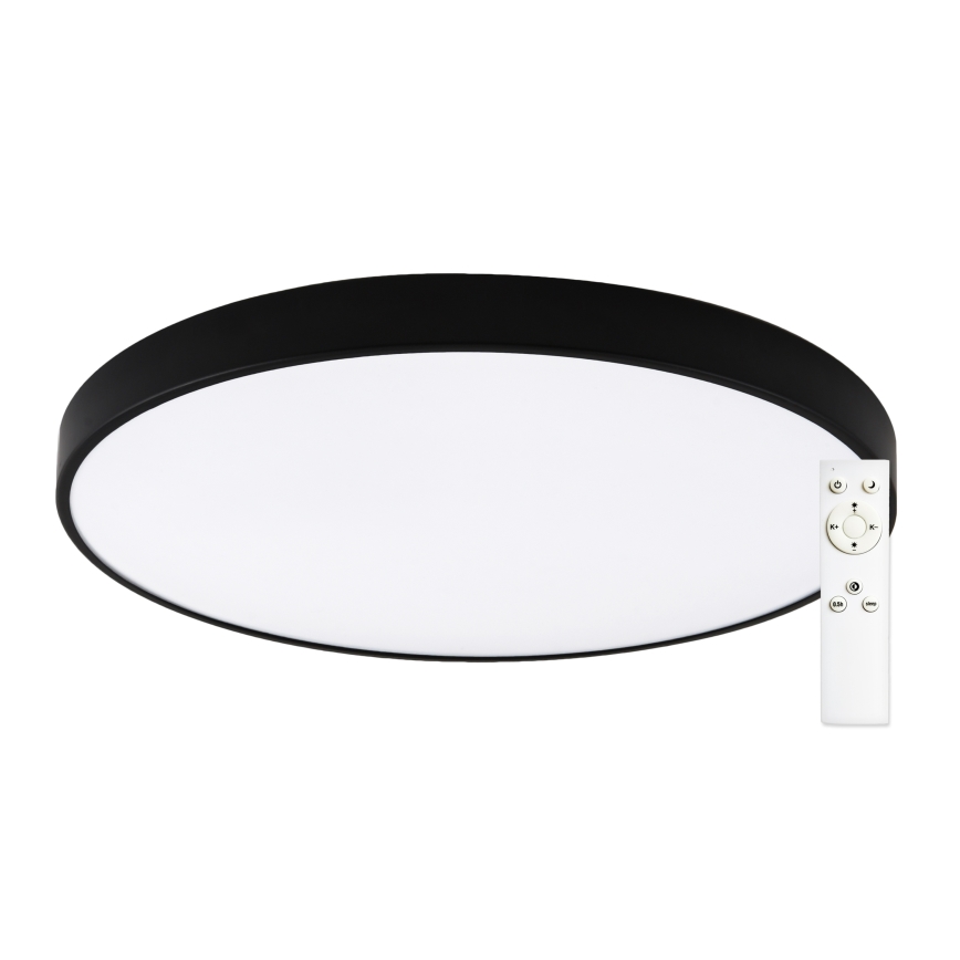 Top Light - LED zatemnljivo kopalniško stropno svetilo PETAL LED/60W/230V 3000-6500K IP44 premer 59 cm črna + z daljinskim upravljalnikom