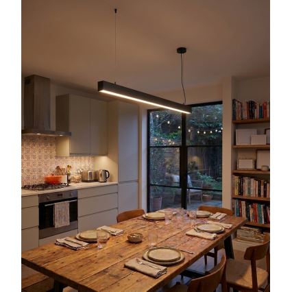 Top Light - LED stropna nadometna/viseča svetilka HORIZON LED/40W/230V 3000/4000/6500K črna