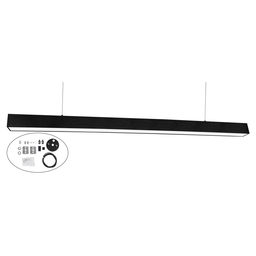 Top Light - LED stropna nadometna/viseča svetilka HORIZON LED/40W/230V 3000/4000/6500K črna