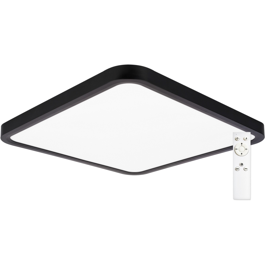 Top Light - LED Zatemnitvena stropna svetilka REVIT LED/36W/230V 3000-6500K 40x40 cm črna + Daljinski upravljalnik