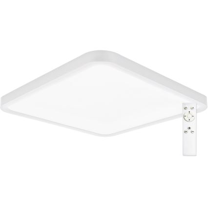 Top Light - LED Zatemnitvena stropna svetilka REVIT LED/36W/230V 3000-6500K 40x40 cm bela + Daljinski upravljalnik