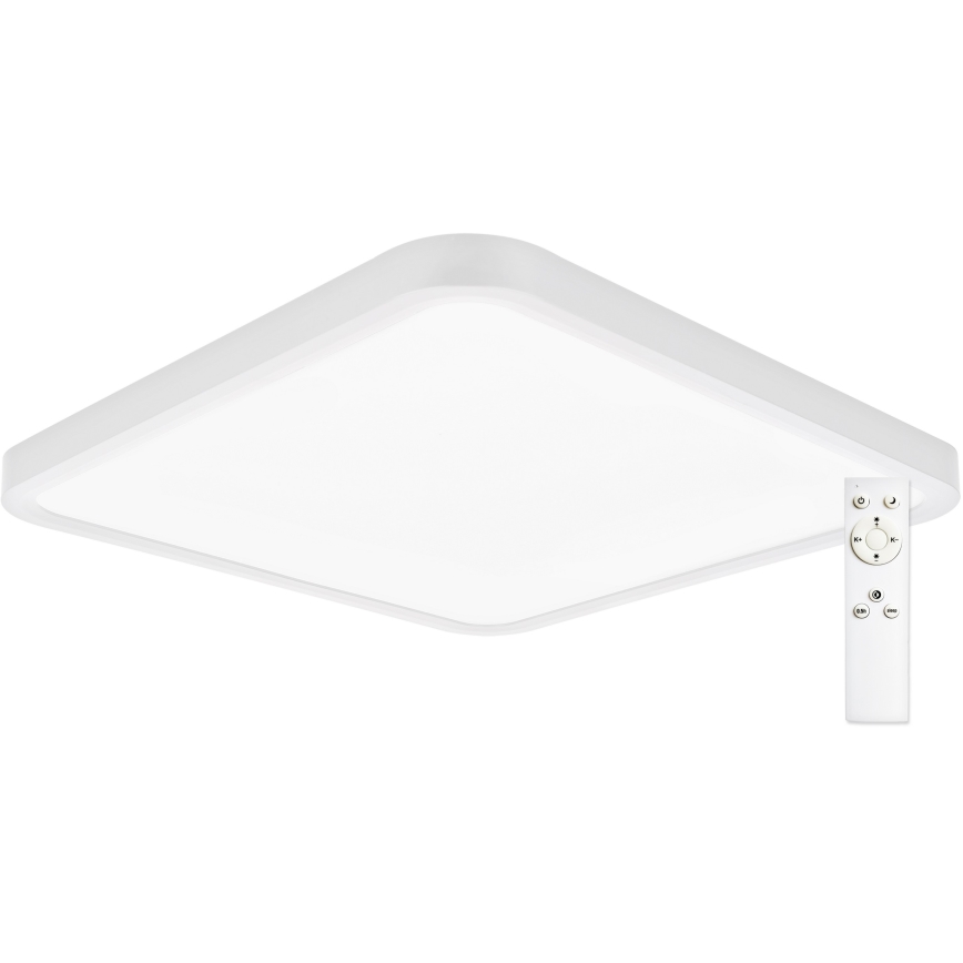 Top Light - LED Zatemnitvena stropna svetilka REVIT LED/36W/230V 3000-6500K 40x40 cm bela + Daljinski upravljalnik