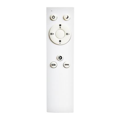 Top Light - LED Zatemnitvena stropna svetilka REVIT LED/36W/230V 3000-6500K 40x40 cm bela + Daljinski upravljalnik