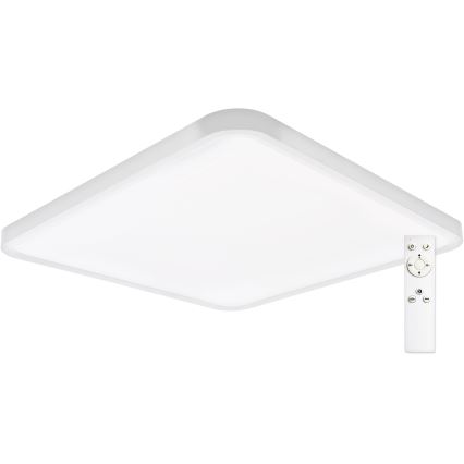 Top Light - LED Zatemnitvena stropna svetilka REVIT LED/50W/230V 3000-6500K 50x50 cm bela + Daljinski upravljalnik