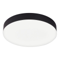 Top Light - LED stropna svetilka za kopalnico SPIRIT, LED 24 W, 230 V, 3000/4000/6500 K, IP44, premer 30 cm, črna