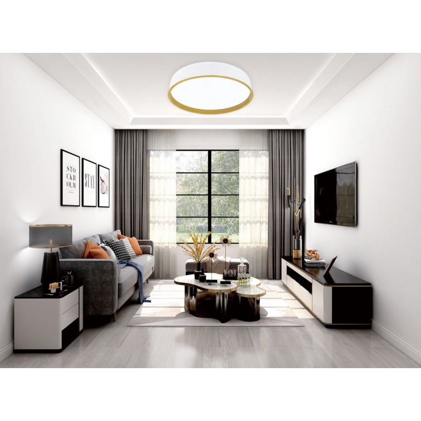 Top Light - LED Zatemnitvena stropna svetilka DEKOR LED/51W/230V pr. 40 cm 3000-6500K+ Daljinski upravljalnik