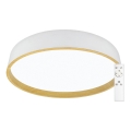Top Light - LED Zatemnitvena stropna svetilka LED/51W/230V pr. 50 cm 3000-6500K + Daljinski upravljalnik bela/bež