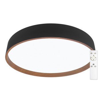 Top Light - LED Zatemnitvena stropna svetilka LED/51W/230V pr. 50 cm 3000-6500K + Daljinski upravljalnik črna/rjava