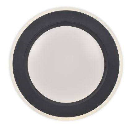 Top Light - LED Zatemnitvena stropna svetilka NORMAN LED/51W/230V pr. 39 cm črna + Daljinski upravljalnik