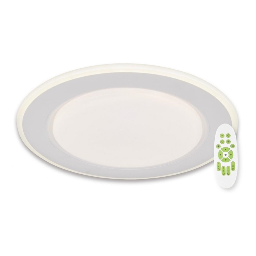 Top Light - LED Zatemnitvena stropna svetilka NORMAN LED/51W/230V pr. 39 cm bela + Daljinski upravljalnik