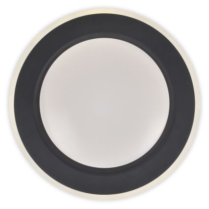 Top Light - LED Zatemnitvena stropna svetilka NORMAN LED/60W/230V pr. 49 cm črna + Daljinski upravljalnik