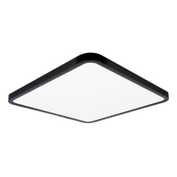 Top Light - LED Zatemnitvena stropna svetilka REVIT LED/50W/230V 3000-6500K 50x50 cm črna + Daljinski upravljalnik