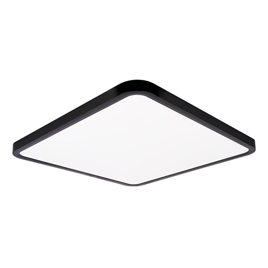 Top Light - LED Zatemnitvena stropna svetilka REVIT LED/50W/230V 3000-6500K 50x50 cm črna + Daljinski upravljalnik