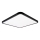 Top Light - LED Zatemnitvena stropna svetilka REVIT LED/50W/230V 3000-6500K 50x50 cm črna + Daljinski upravljalnik