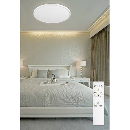 Top Light - LED Zatemnitvena stropna svetilka REVIT LED/70W/230V 3000-6500K pr. 75 cm bela + Daljinski upravljalnik