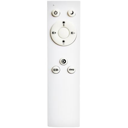 Top Light - LED Zatemnitvena stropna svetilka SALERNO LED/60W/230V 3000-6500K pr. 60 cm črna + Daljinski upravljalnik