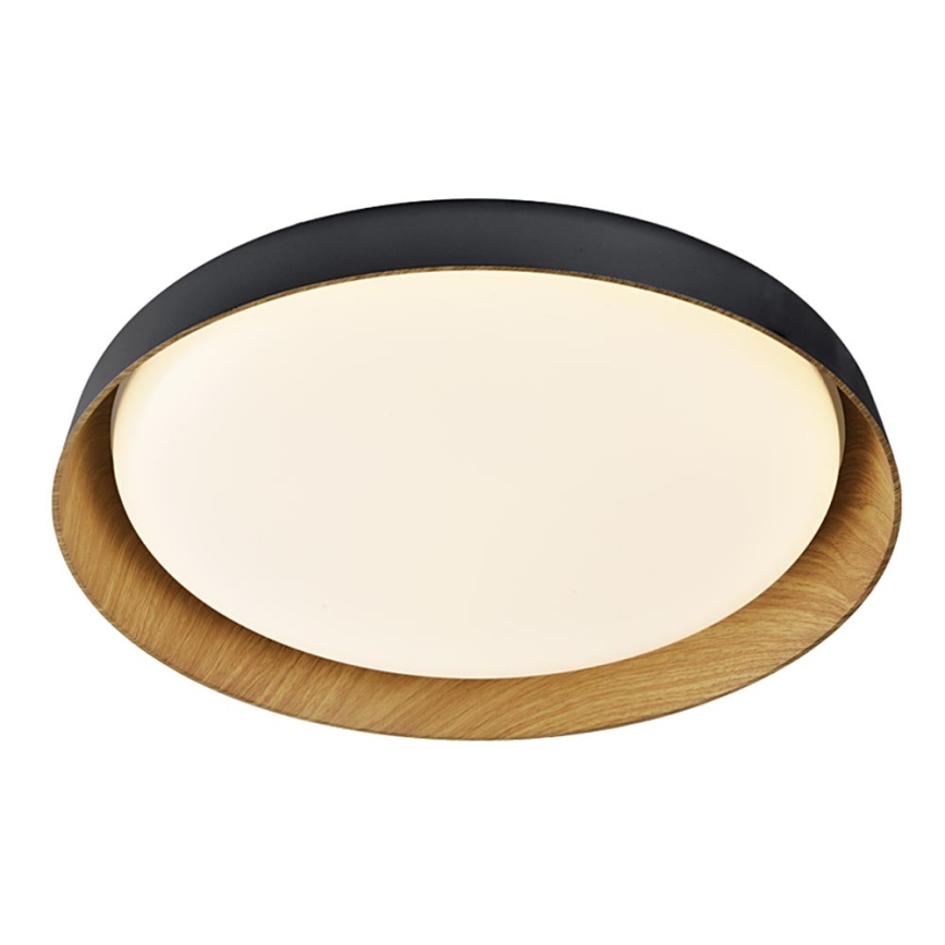 Top Light - LED Zatemnitvena stropna svetilka SATELLITE LED/36W/230V 3000-6500K pr. 43 cm črna/rjava + Daljinski upravljalnik