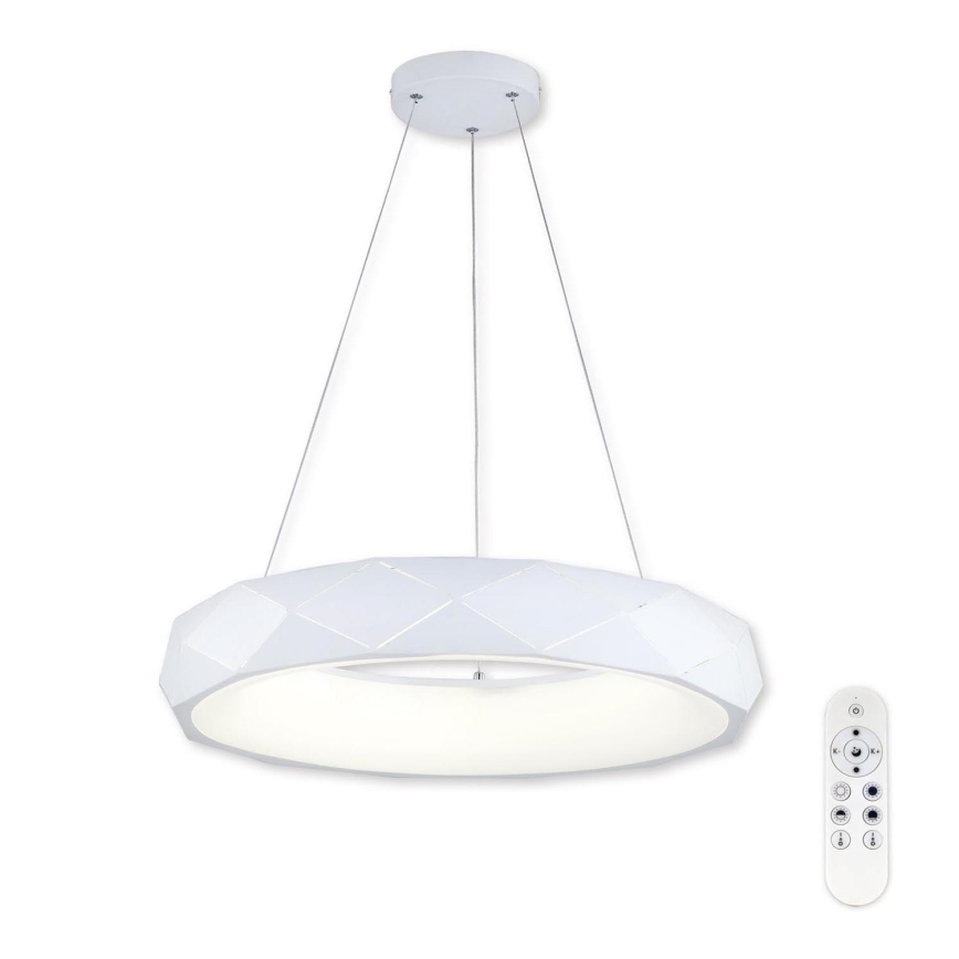 Top Light - LED Zatemnitveni lestenec na vrvici APOLO LED/45W/230V bela + Daljinski upravljalnik