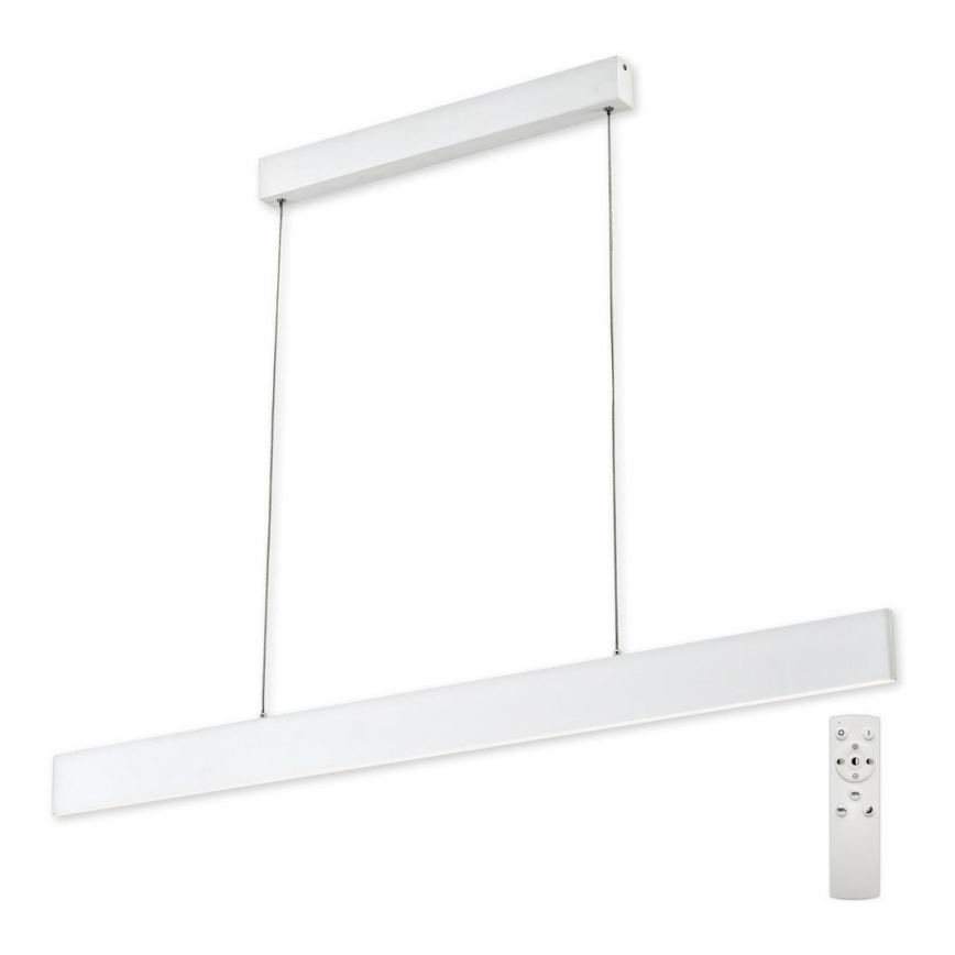 Top Light - LED Zatemnitveni lestenec na vrvici LINE LED/30W/230V bela + Daljinski upravljalnik