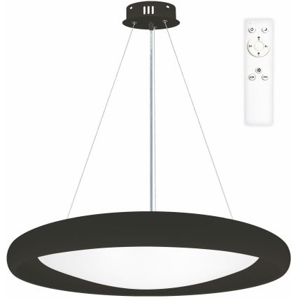 Top Light - LED Zatemnitveni lestenec na vrvici SALERNO LED/60W/230V 3000-6500K pr. 60 cm črna + Daljinski upravljalnik
