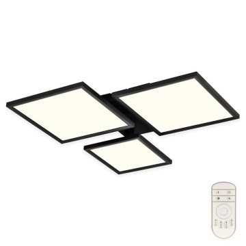 Top Light - LED Zatemnitveni nadgradni lestenec MERKUR LED/50W/230V 3000-6500K črna + Daljinski upravljalnik